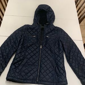 Lady’s Braetan Medium Navy zipup hooded jacket